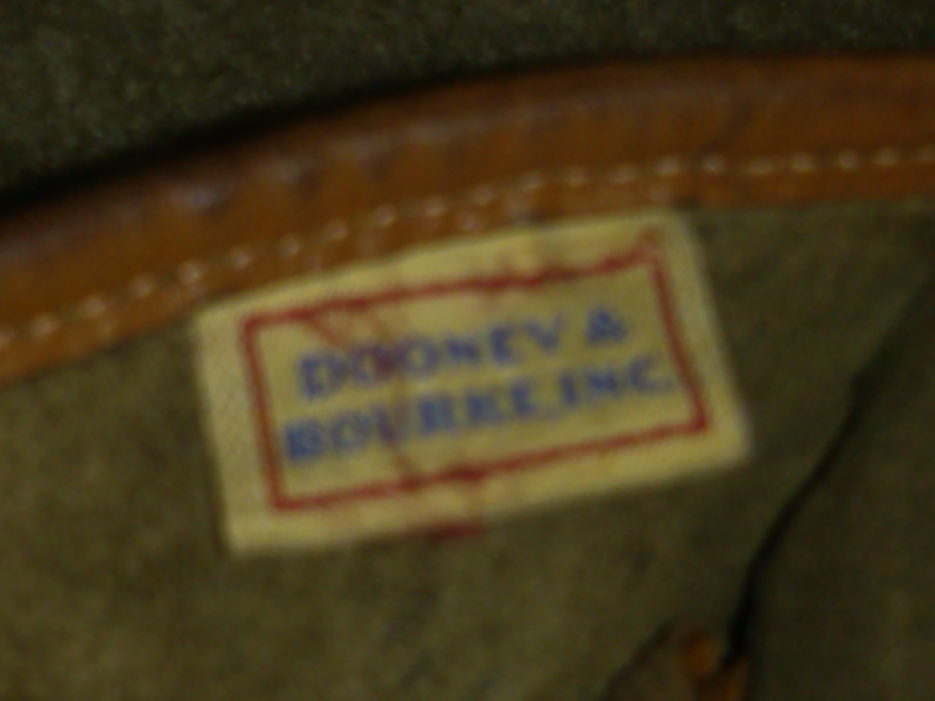 Vintage Dooney & Bourke Carrier doesn't have Made in USA inside